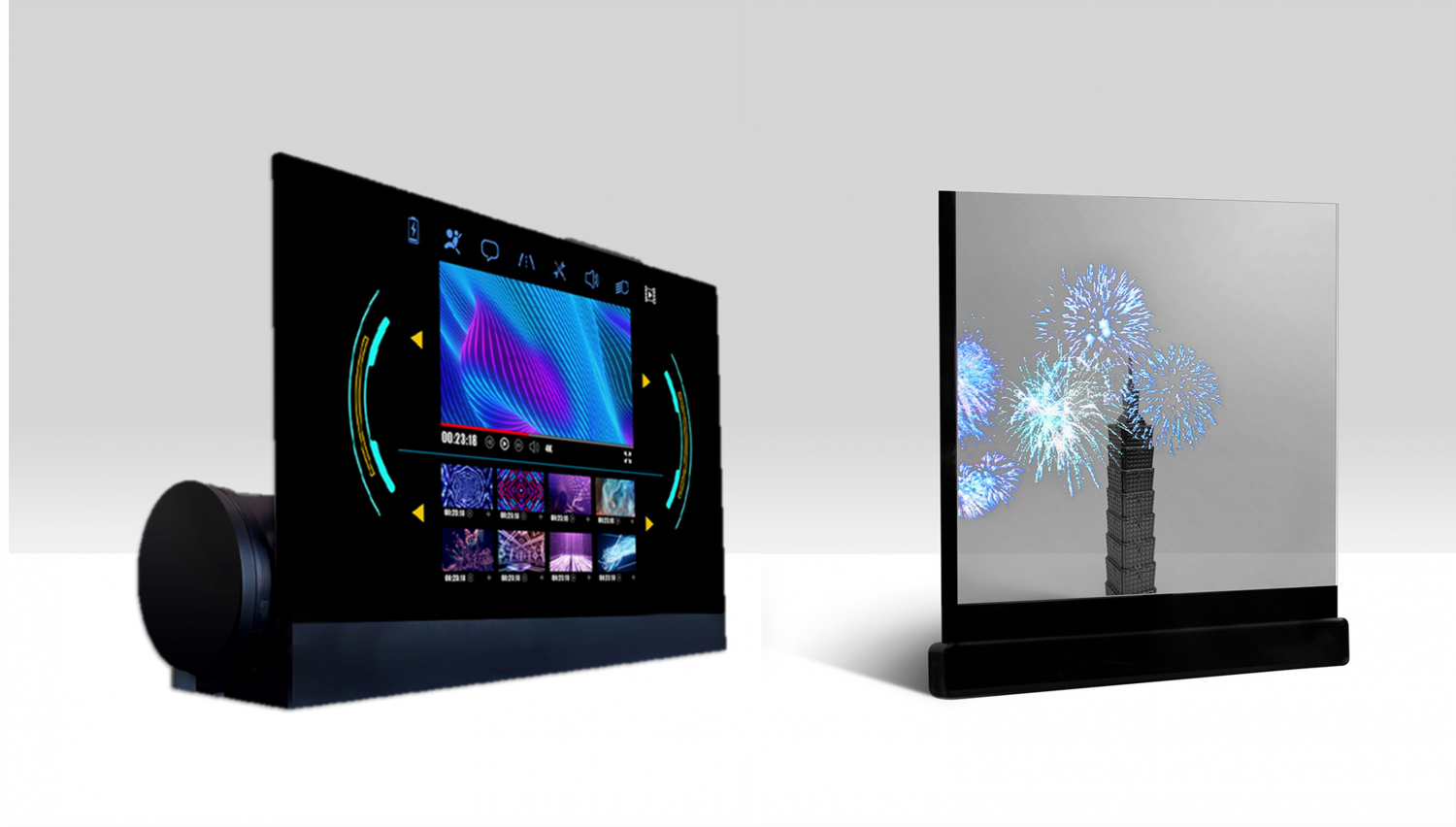 可卷式、折迭性、高透明